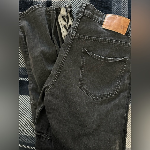 Waimea Men’s Black Distressed Skinny Jeans 34x32 - Picture 6 of 8